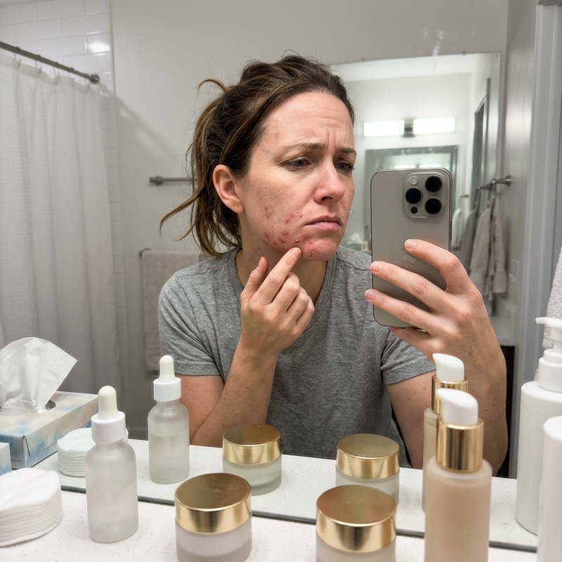 Breakouts Always In The Same Place, Along your jawline and chin, every single month